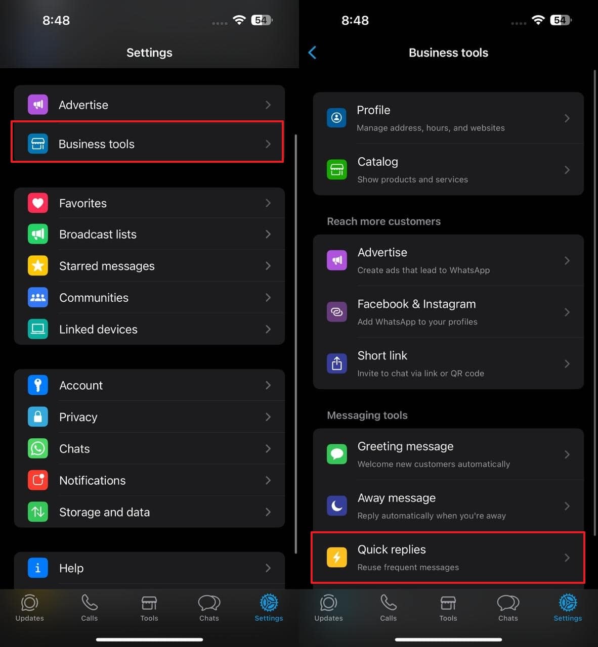 Turn off whatsapp smart reply 1.jpg