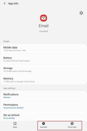 Samsungでアプリをアンインストールします