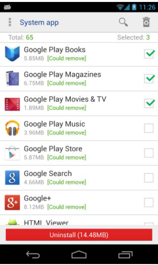 AndroidからGoogle Playサービスを削除します