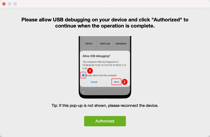 FRPロックされたSamsung電話でUSBデバッグを有効にします