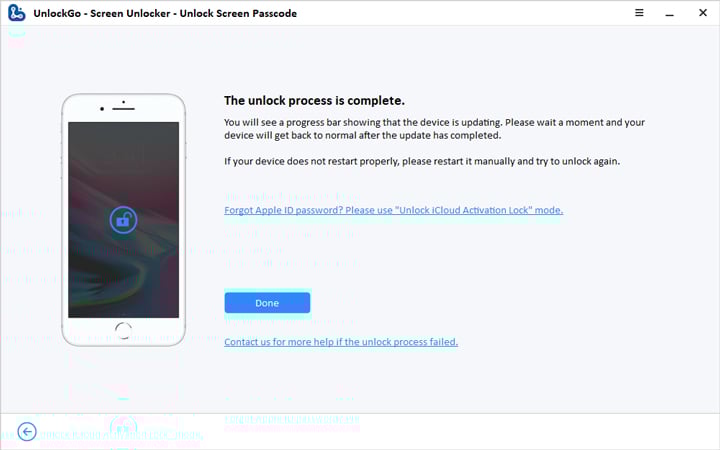 ロックを解除するiPhoneのロックを正常にロックします