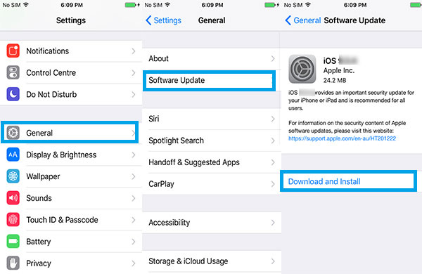 iOSを更新して、iPhoneからiPhoneへの転送をスムーズにします