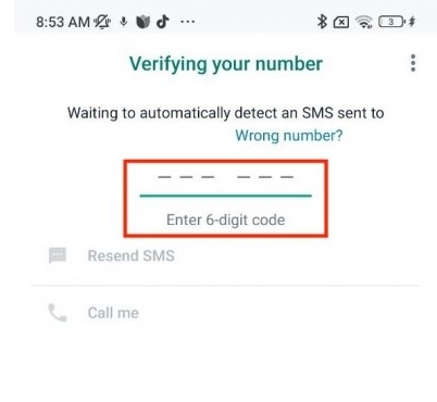 Verify number with the code whatsapp.jpg