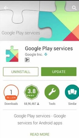 whatsappがバックアップしないようにGooglePlyサービスを更新する