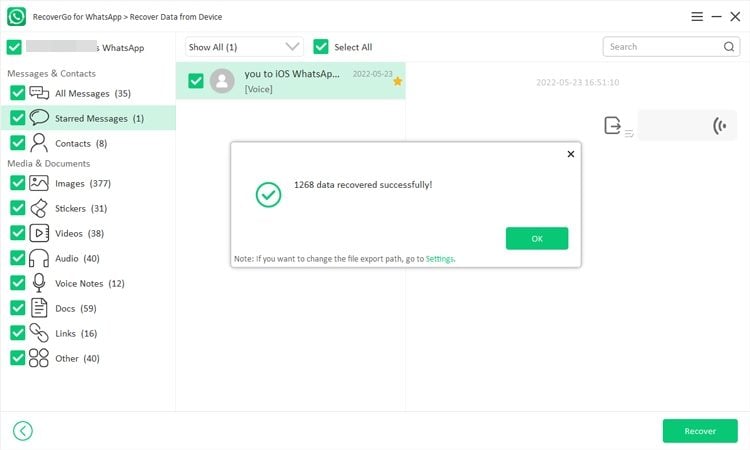 バックアップなしでサムスンで削除されたwhatsappメッセージを回復します