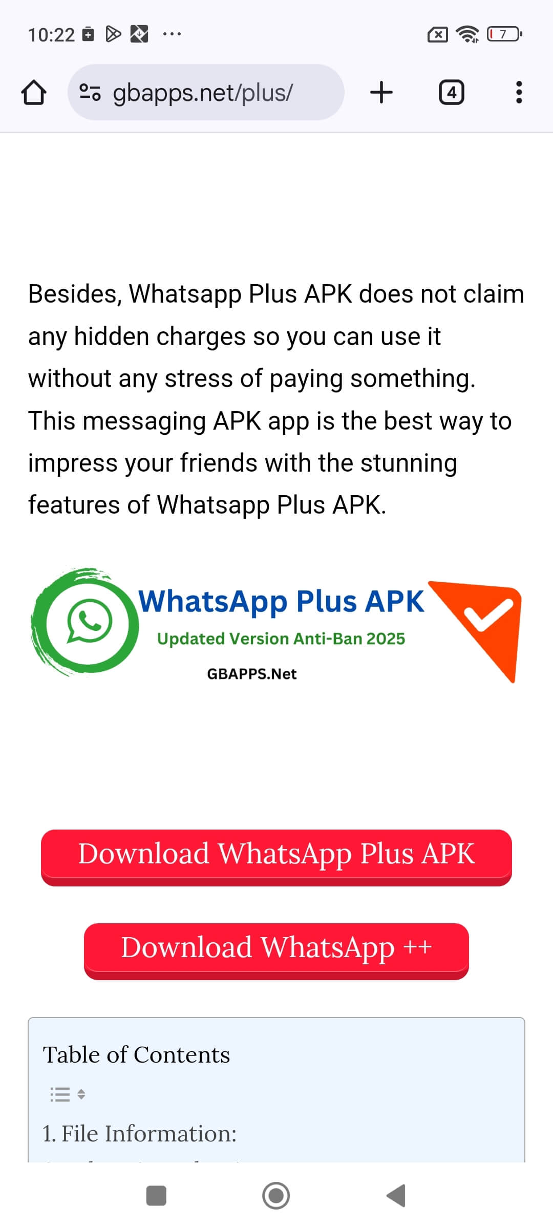WhatsApp Plus APKをダウンロードします