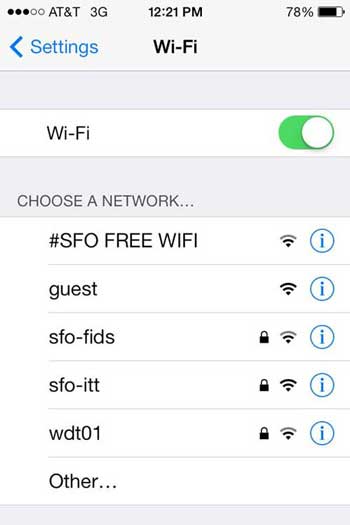 iPhoneを優れたWiFiネットワークに接続します