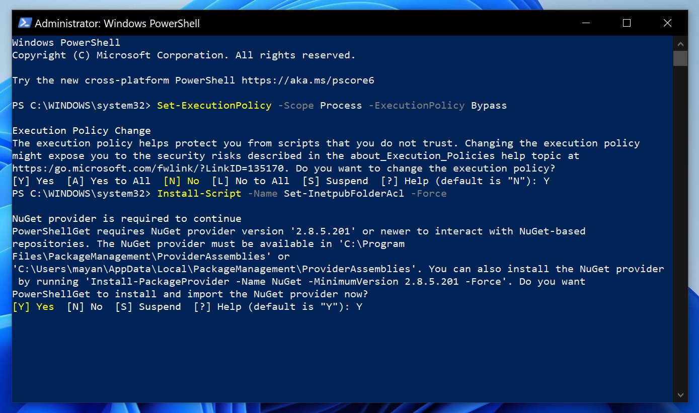 Powershell Nugetプロバイダー