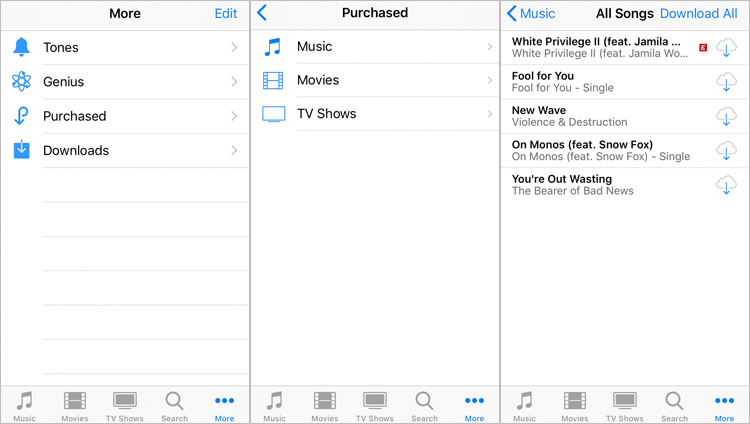 iTunesストアでiPadから削除されたビデオを回復します